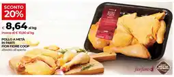 In Coop Pollo a metà in parti Fior Fiore Coop offerta