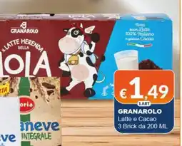 Mister Risparmio Granarolo Latte e Cacao offerta