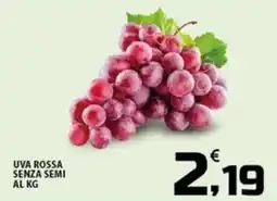 SpesaPiù Supermercati Uva Rossa Senza Semi offerta