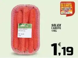 SpesaPiù Supermercati Selex carote offerta