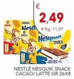 Diper Nestlé Nesquik Snack Cacao/Latte offerta