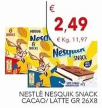 Diper Nestlé Nesquik Snack Cacao/Latte offerta