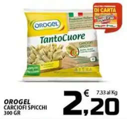 SpesaPiù Supermercati Orogel carciofi spicchi offerta