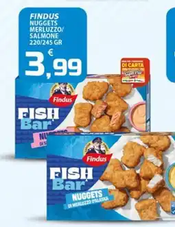 SpesaPiù Supermercati Findus Fish Bar Nuggets di merluzzo d'Alaska offerta