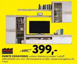 Dipo Arredamenti PARETE SOGGIORNO Trend Factory offerta