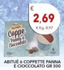 Diper Abituè coppe panna e cioccolato offerta