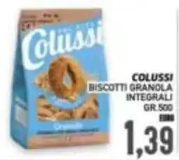 Supermercato Papale Colussi biscotti granola integrali offerta