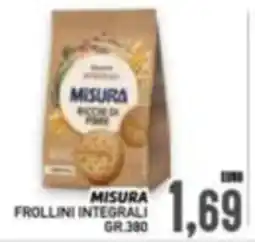 Supermercato Papale Misura frollini integrali offerta