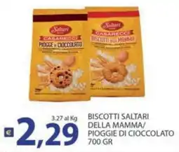 Supermercati Bruscoli Biscotti Saltari della mamma/piogge di cioccolato offerta