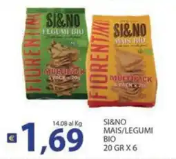 Supermercati Bruscoli Si&No legumi bio offerta