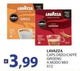 Supermercati Bruscoli Lavazza caps orzo/caffè ginseng a modo mio offerta