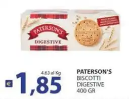 Supermercati Bruscoli Paterson's biscotti digestive offerta