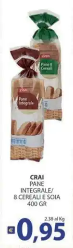 Supermercati Bruscoli Crai pane integrale/8 cereali e soia offerta