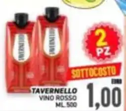 Supermercato Papale Tavernello vino rosso offerta