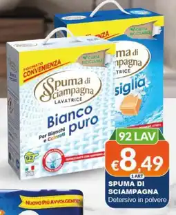 Mister Risparmio Spuma di Sciampagna Detersivo in polvere offerta