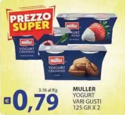 Supermercati Bruscoli Muller Yogurt vari gusti offerta