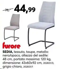 Dipo Arredamenti Sedia furore offerta