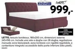 Dipo Arredamenti Letto dormaflex offerta