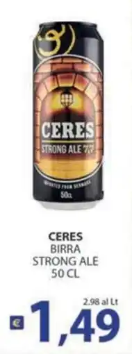 Supermercati Bruscoli Ceres birra strong ale offerta