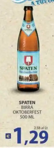 Supermercati Bruscoli Spaten birra oktoberfest offerta