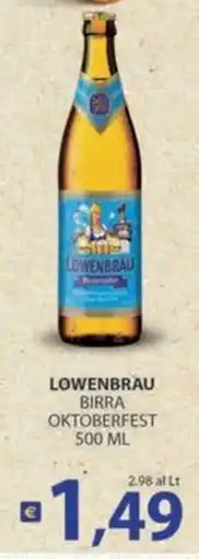 Supermercati Bruscoli Lowenbrau birra Oktoberfest offerta