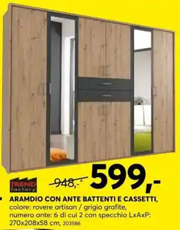 Dipo Arredamenti Aramdio con ante battenti e cassetti offerta