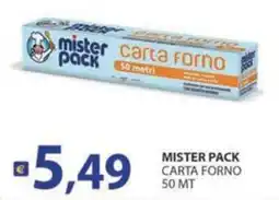 Supermercati Bruscoli Mister Pack carta forno offerta