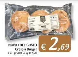 Supermercati Bruscoli Nobili del Gusto Crescia Burger offerta