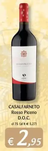 Supermercati Bruscoli Casalfarneto Rosso Piceno D.O.C. offerta