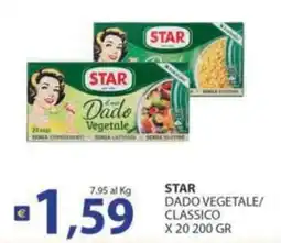 Supermercati Bruscoli Star dado vegetale classico offerta