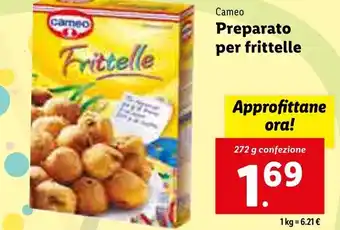 Lidl Cameo Preparato per Frittelle 272 g offerta