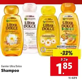 Lidl Garnier Ultra Dolce Shampoo 300ml offerta