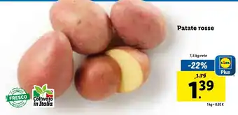 Lidl Patate Rosse 1,5 kg offerta