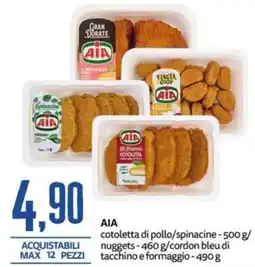 PRO7 Supermercati AIA cotoletta di pollo/spinacine offerta