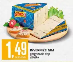 PRO7 Supermercati Invernizzi Gim gorgonzola dop offerta