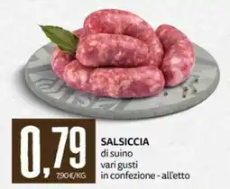 PRO7 Supermercati Salsiccia di suino vari gusti offerta