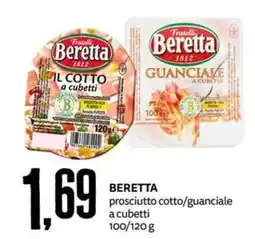 PRO7 Supermercati Beretta prosciutto cotto/guanciale a cubetti offerta