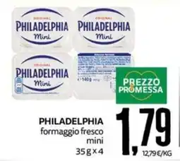PRO7 Supermercati Philadelphia formaggio fresco mini offerta