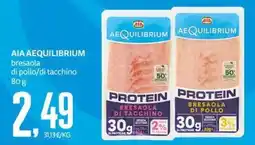 PRO7 Supermercati AIA AEQUILIBRIUM bresaola di tacchino offerta