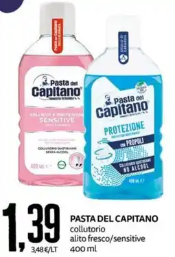 PRO7 Supermercati Pasta del Capitano collutorio alito fresco/sensitive offerta