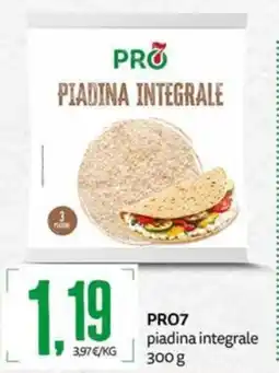PRO7 Supermercati PRO7 piadina integrale offerta