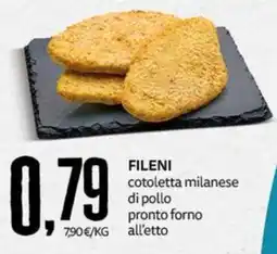 PRO7 Supermercati Fileni cotoletta milanese di pollo offerta