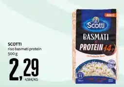 PRO7 Supermercati Scotti riso basmati protein offerta