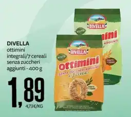 PRO7 Supermercati Divella ottimini integrali/7 cereali offerta