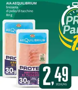 PRO7 Supermercati AIA AEQUILIBRIUM bresaola di tacchino offerta