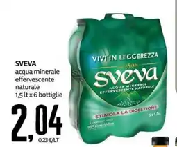 PRO7 Supermercati Sveva acqua minerale effervescente naturale offerta