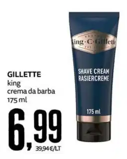 PRO7 Supermercati Gillette king crema da barba offerta