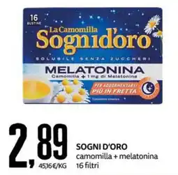 PRO7 Supermercati Sognidoro camomilla + melatonina offerta