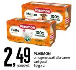 PRO7 Supermercati Plasmon omogeneizzati alla carne offerta