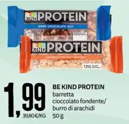 PRO7 Supermercati Be Kind Protein barretta cioccolato fondente/burro di arachidi offerta